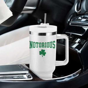Irish Pride Boxing Fighting Notorious Tumbler With Handle Retro Shamrock Varsity Irish Lucky Clover Graphic TS10 Print Your Wear