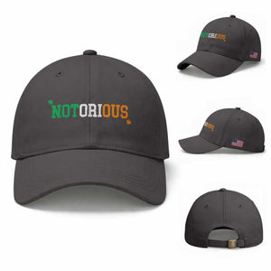Irish Pride Boxing Fighting Notorious Baseball Cap Irish Flag Lucky Shamrock Graphic TS10 Baseball Cap Universal Fit Dark Gray Print Your Wear