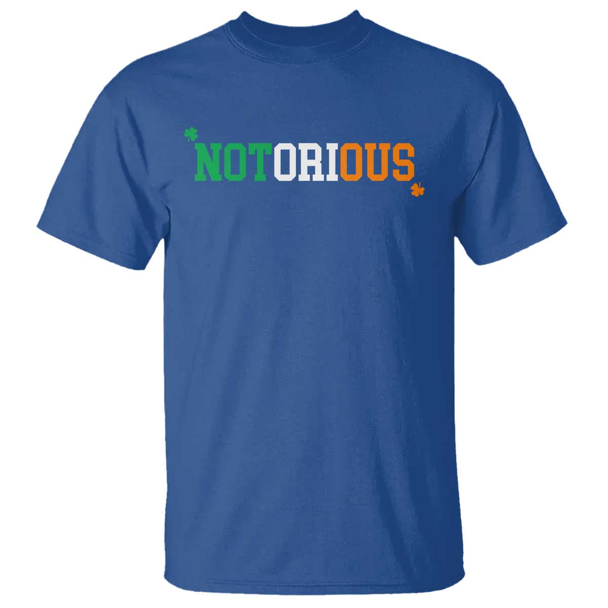 Irish Pride Boxing Fighting Notorious T Shirt Irish Flag Lucky Shamrock Graphic TS10 Royal Blue Print Your Wear