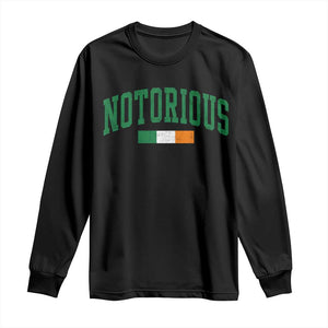 Vintage Irish Flag Notorious Long Sleeve Shirt Boxing Fans TS10 Black Print Your Wear