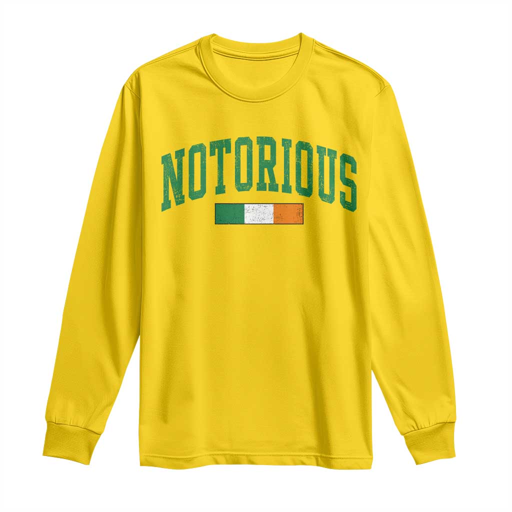 Vintage Irish Flag Notorious Long Sleeve Shirt Boxing Fans TS10 Daisy Print Your Wear