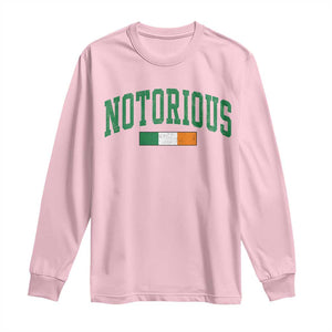 Vintage Irish Flag Notorious Long Sleeve Shirt Boxing Fans TS10 Light Pink Print Your Wear