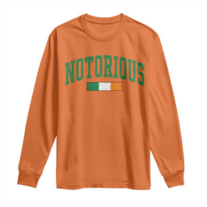 Vintage Irish Flag Notorious Long Sleeve Shirt Boxing Fans TS10 Orange Print Your Wear