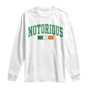 Vintage Irish Flag Notorious Long Sleeve Shirt Boxing Fans TS10 White Print Your Wear