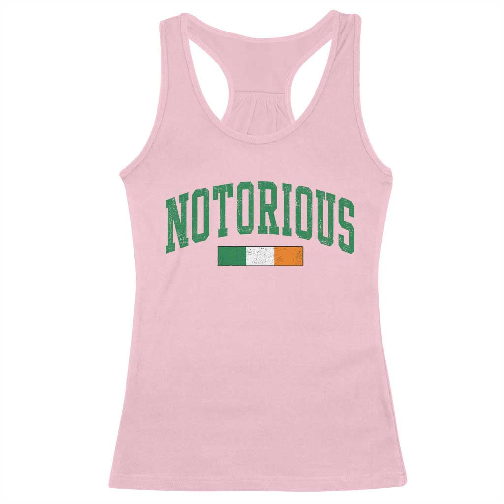 Vintage Irish Flag Notorious Racerback Tank Top Boxing Fans TS10 Light Pink Print Your Wear