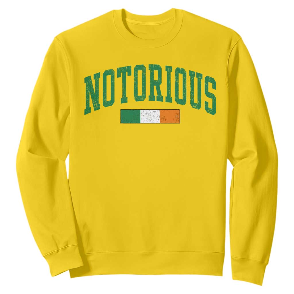Vintage Irish Flag Notorious Sweatshirt Boxing Fans TS10 Daisy Print Your Wear
