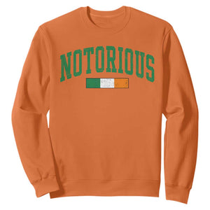 Vintage Irish Flag Notorious Sweatshirt Boxing Fans TS10 Orange Print Your Wear
