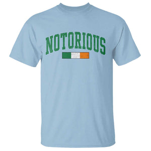 Vintage Irish Flag Notorious T Shirt Boxing Fans TS10 Light Blue Print Your Wear