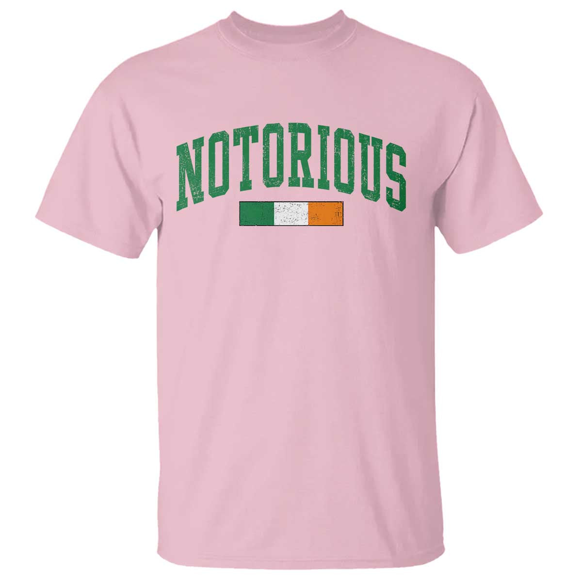Vintage Irish Flag Notorious T Shirt Boxing Fans TS10 Light Pink Print Your Wear