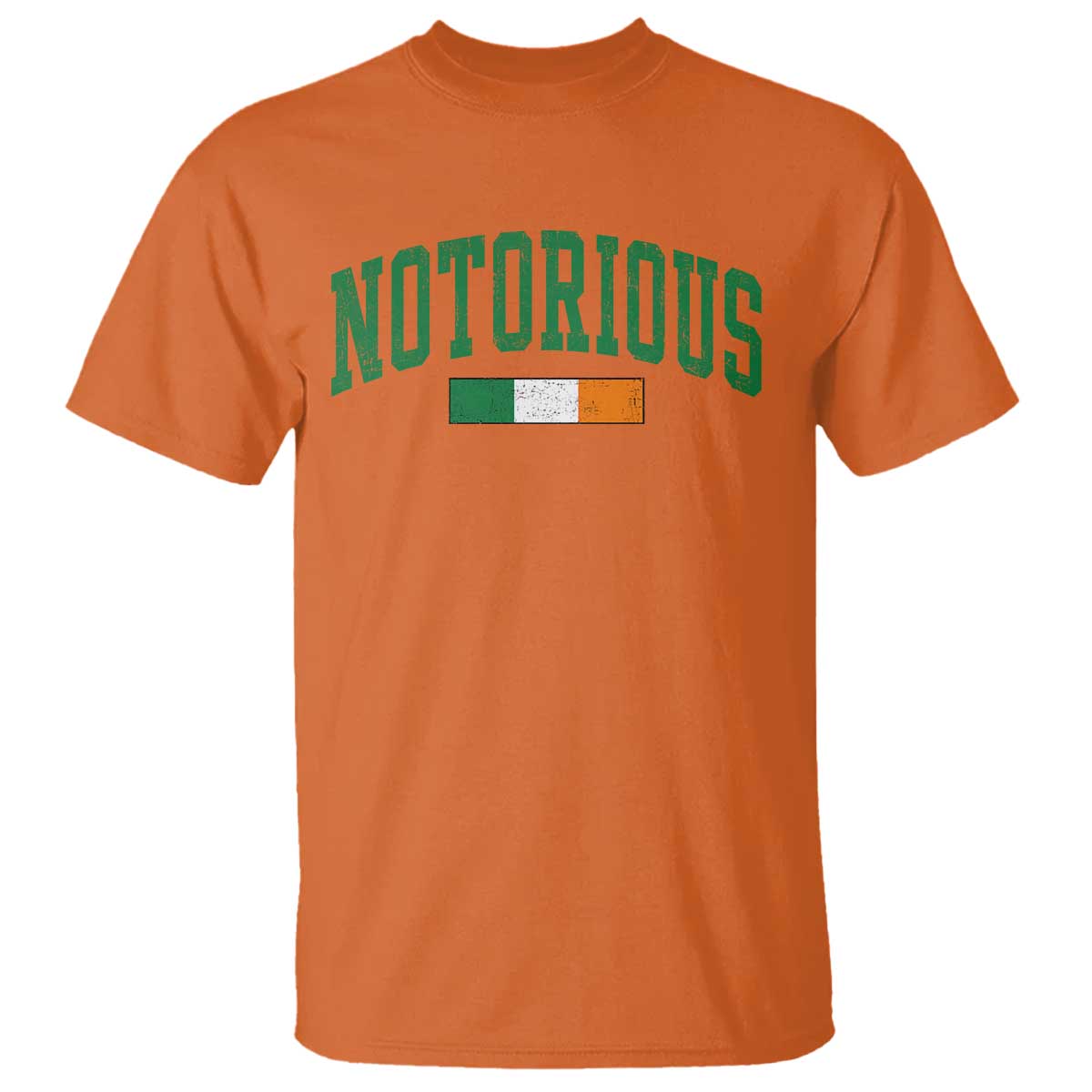 Vintage Irish Flag Notorious T Shirt Boxing Fans TS10 Orange Print Your Wear