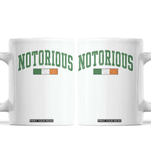 Vintage Irish Flag Notorious Coffee Mug Boxing Fans TS10 White Print Your Wear