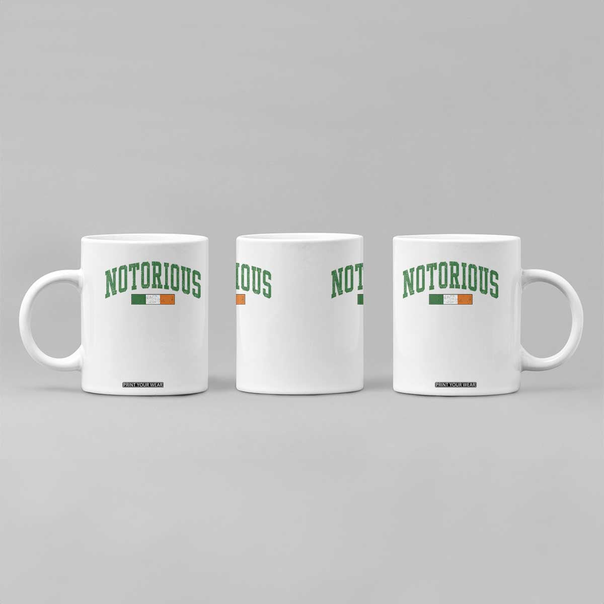 Vintage Irish Flag Notorious Coffee Mug Boxing Fans TS10 Print Your Wear