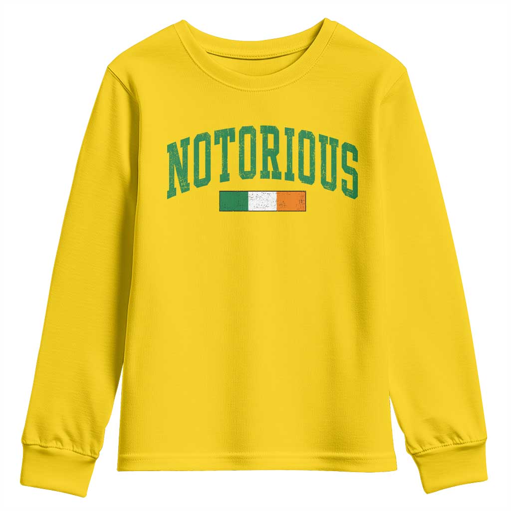 Vintage Irish Flag Notorious Youth Sweatshirt Boxing Fans TS10 Daisy Print Your Wear