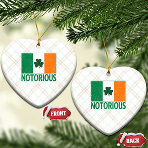 Irish Pride Boxing Fighting Notorious Ceramic Ornament Vintage Ireland Flag Irish Retro Throwback TS10 Print Your Wear