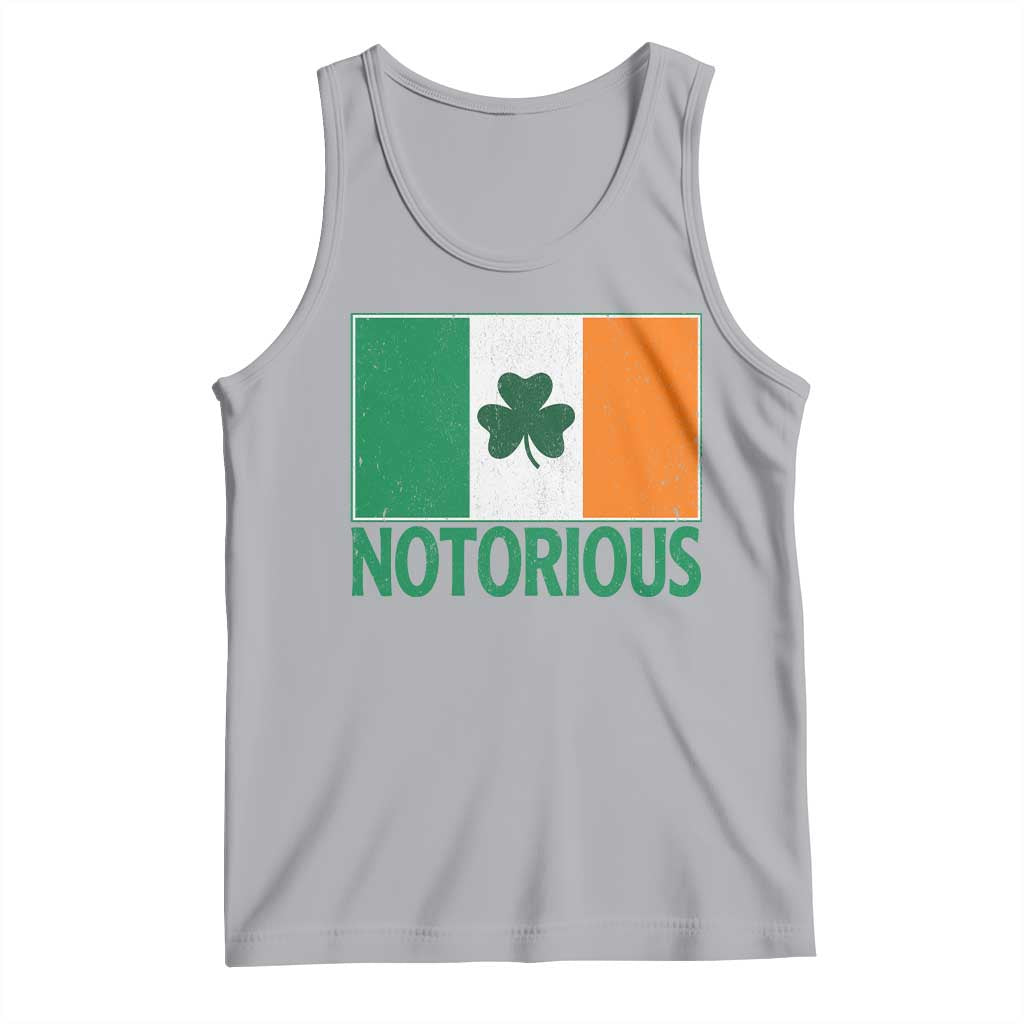 Irish Pride Boxing Fighting Notorious Tank Top Vintage Ireland Flag Irish Retro Throwback TS10 Athletic Heather Print Your Wear