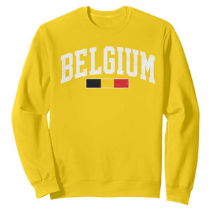 Vintage Belgium Flag Graphic Sweatshirt Belgian Pride Patriotic Gift TS10 Daisy Print Your Wear
