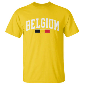 Vintage Belgium Flag Graphic T Shirt Belgian Pride Patriotic Gift TS10 Daisy Print Your Wear