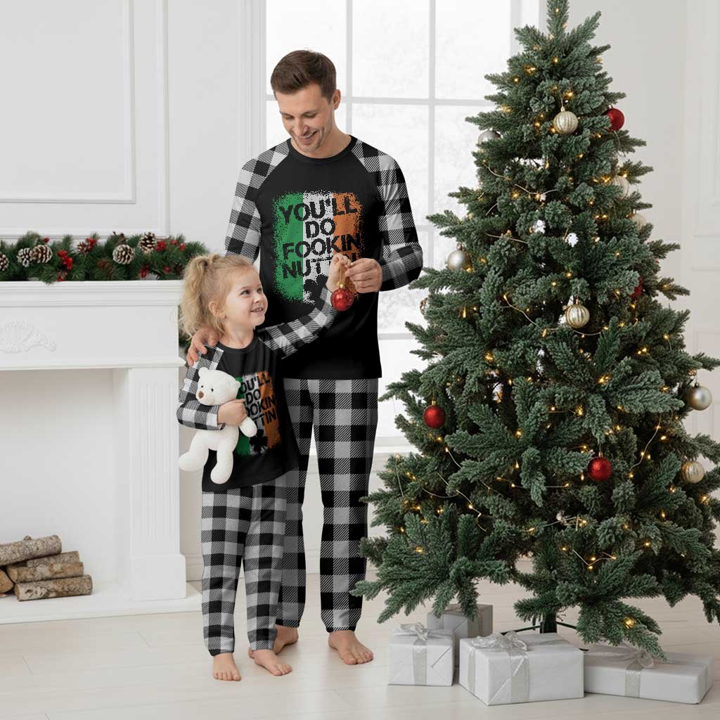 You Will Fookin Nuttin Irish Flag Pride Notorious Plaid Pajama Set TS10 White Plaid Print Your Wear