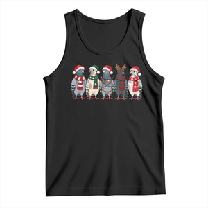 Christmas Pigeons Squad Tank Top Funny Festive Winter Bird Lover Aesthetic