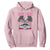 Daddy's Home Hoodie Funny Trump Pink 47th President Eagle US American Flag Coquette Bow TS10 Light Pink Print Your Wear