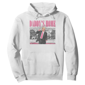 Daddy's Home Hoodie Funny Trump Pink 2024 Take America Back 2024 White House TS10 White Print Your Wear