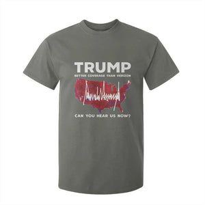 Trump Won 2024 T Shirt For Kid Better Coverage Than Verizon Politics 47Th President '24 Election TS10 Military Green Print Your Wear