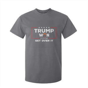 Trump Won 2024 T Shirt For Kid Get Over It Funny 47 President TS10 Charcoal Print Your Wear