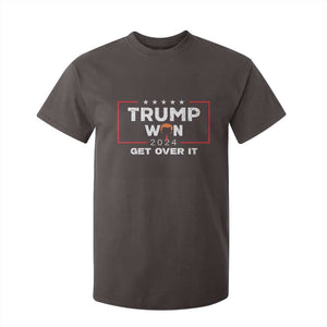 Trump Won 2024 T Shirt For Kid Get Over It Funny 47 President TS10 Dark Chocolate Print Your Wear