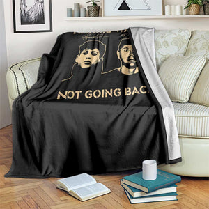 Harris Walz Throw Blanket Retro We Are Not Going Back TS10 Print Your Wear