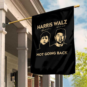 Harris Walz Garden Flag Retro We Are Not Going Back TS10 Print Your Wear