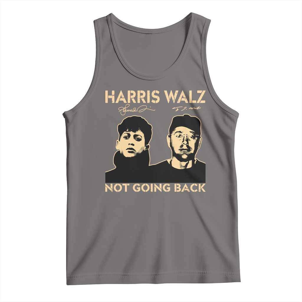 Harris Walz Tank Top Retro We Are Not Going Back TS10 Deep Heather Print Your Wear