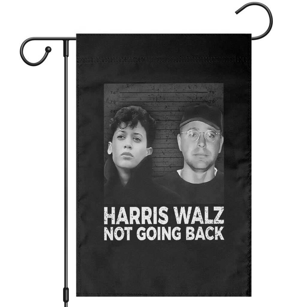 Harris Walz Garden Flag Vintage We Are Not Going Back TS10 Black Print Your Wear