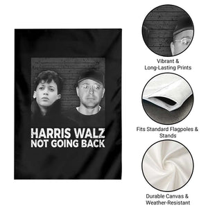 Harris Walz Garden Flag Vintage We Are Not Going Back TS10 Print Your Wear