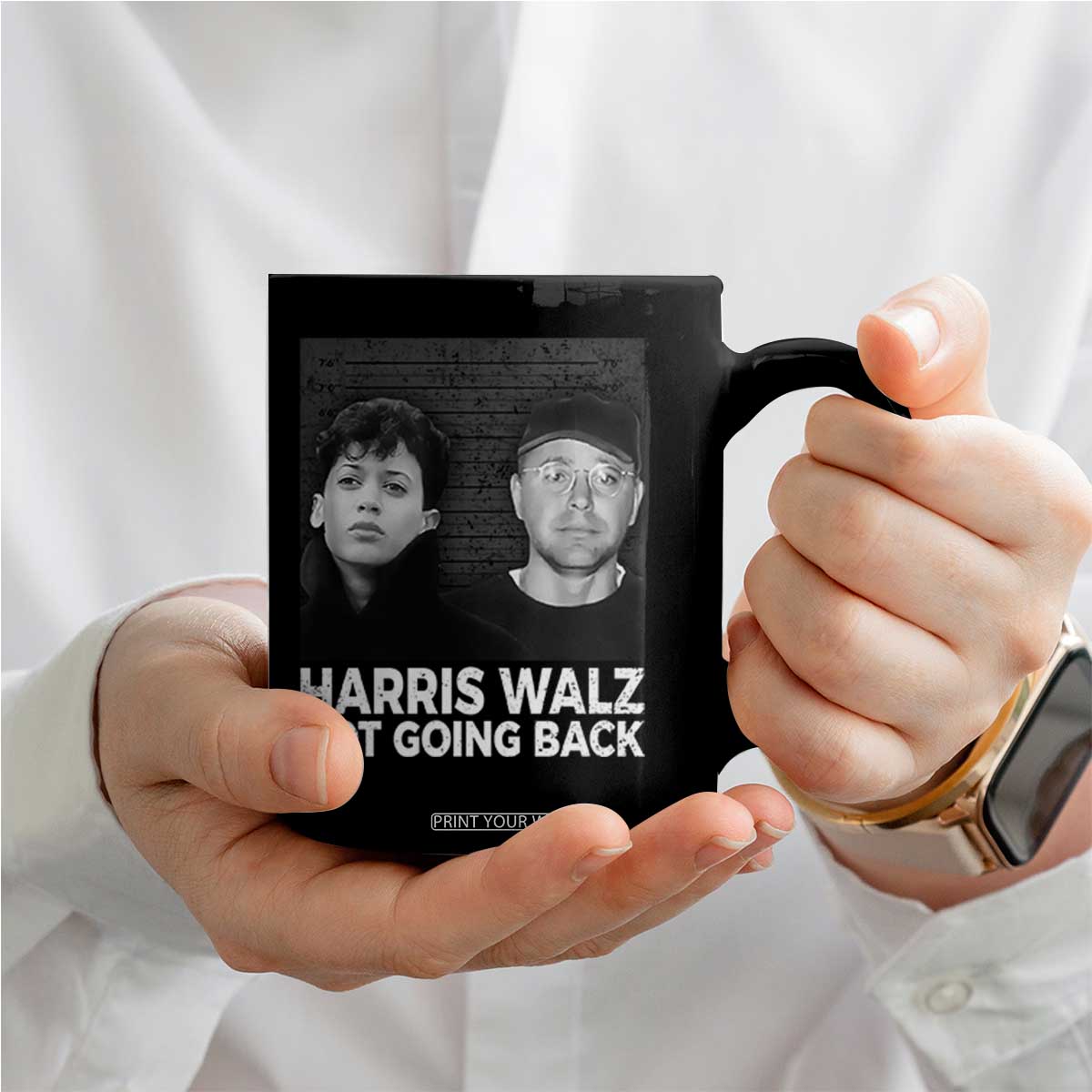 Harris Walz Coffee Mug Vintage We Are Not Going Back TS10 Print Your Wear