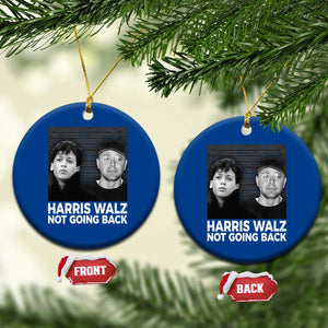 Harris Walz Ceramic Ornament Vintage We Are Not Going Back TS10 1pc Blue Print Your Wear