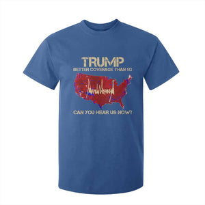 Trump 2024 T Shirt For Kid Better Coverage Than Verizon Can You Hear Us Now Election Map TS10 Royal Blue Print Your Wear