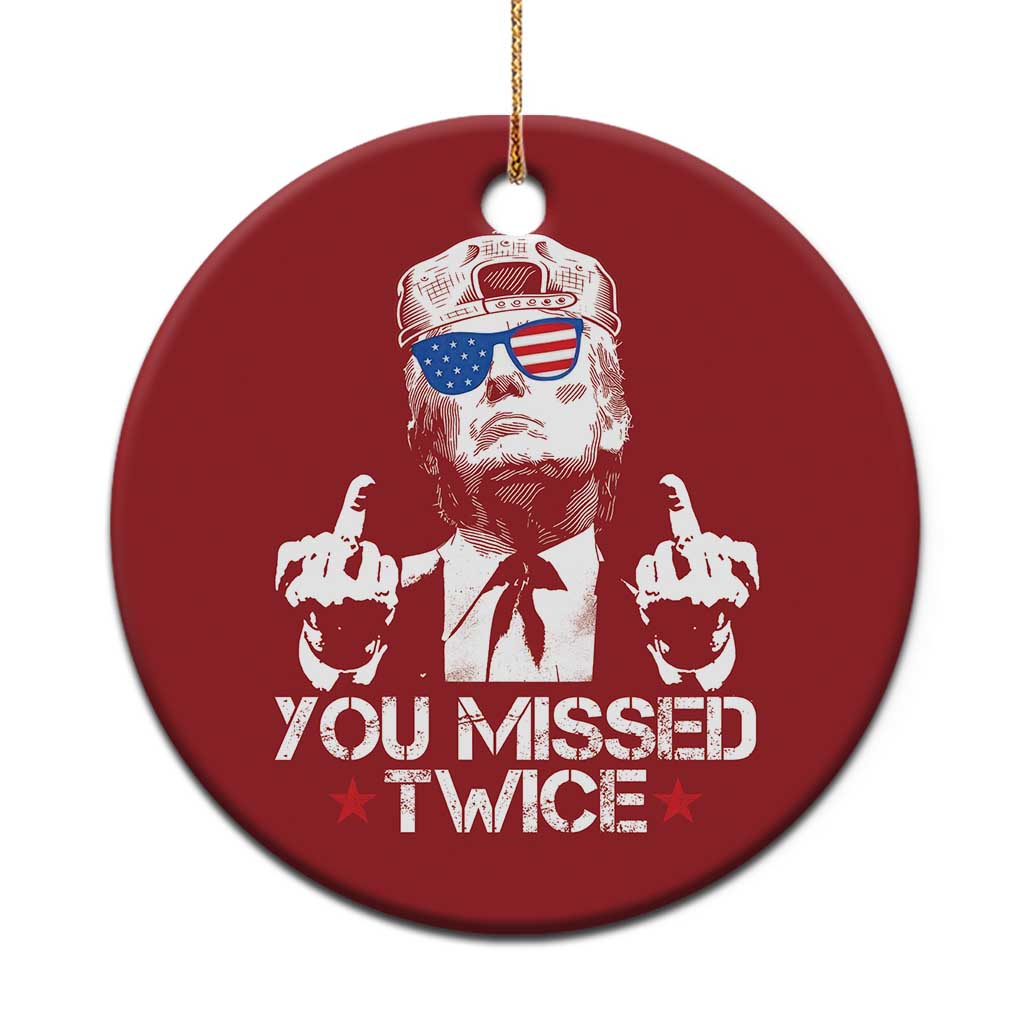 Trump Won Again 2024 Christmas Ornament We're Taking America Back US American Flag TS10 Print Your Wear