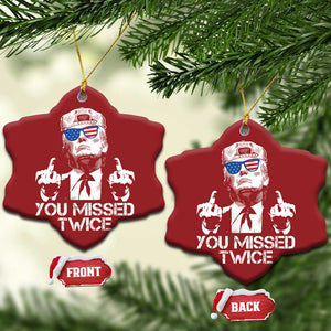 Trump Won Again 2024 Christmas Ornament We're Taking America Back US American Flag TS10 Snow Flake Red Print Your Wear