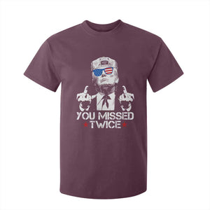 Trump Won Again 2024 T Shirt For Kid We're Taking America Back US American Flag TS10 Maroon Print Your Wear