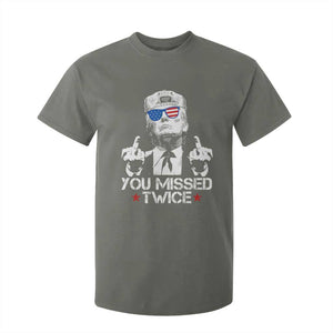 Trump Won Again 2024 T Shirt For Kid We're Taking America Back US American Flag TS10 Military Green Print Your Wear