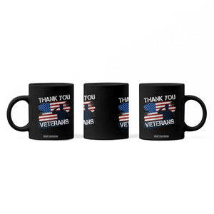 Thank You Veterans Coffee Mug Never Forget Veterans Military Appreciation US Flag TS10 Print Your Wear