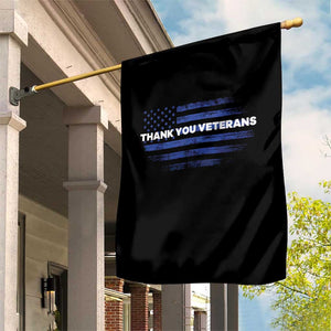 Thank You Veterans Garden Flag Never Forget Veterans Day Grunge American Flag TS10 Print Your Wear