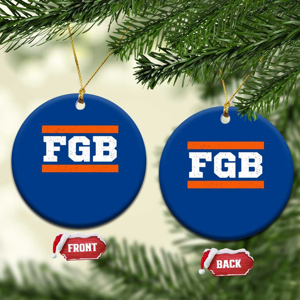 BF Game Day Ceramic Ornament FGB Football Fans TS10 1pc Blue Print Your Wear
