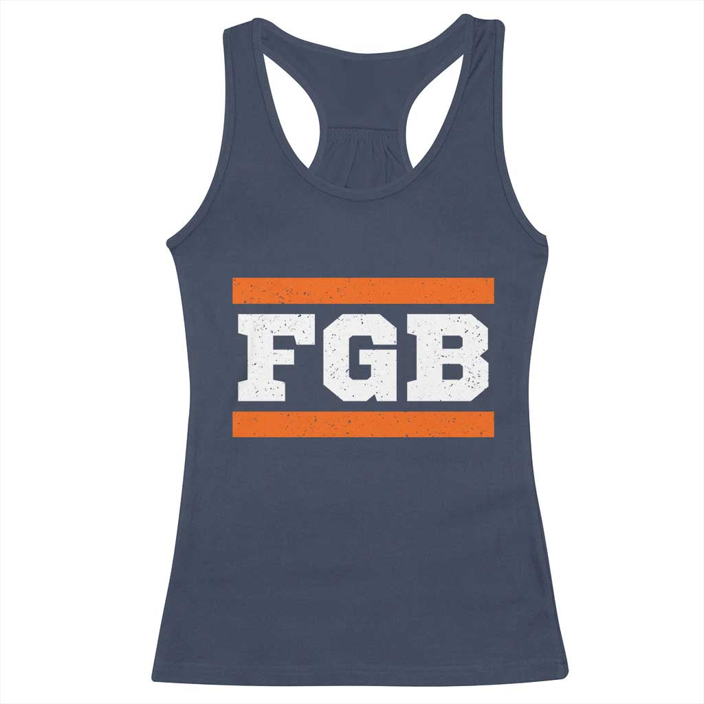 BF Game Day Racerback Tank Top FGB Football Fans TS10 Navy Print Your Wear