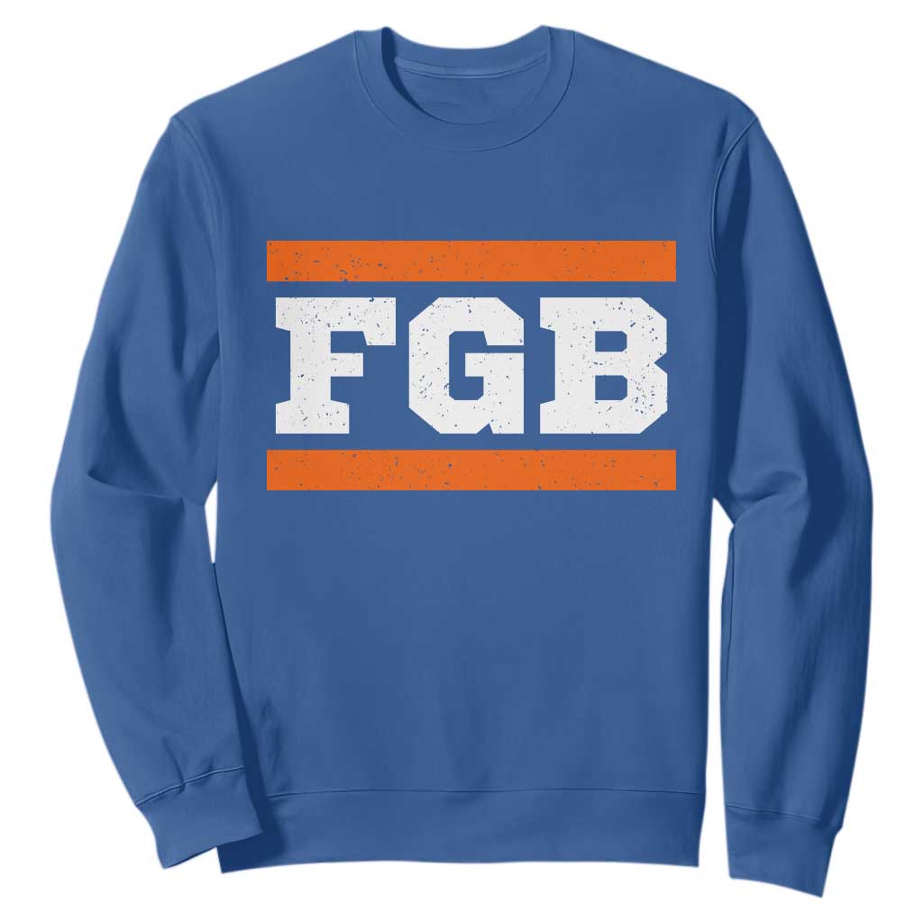 BF Game Day Sweatshirt FGB Football Fans TS10 Royal Blue Print Your Wear