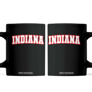 Indiana Fan Coffee Mug Vintage Athletic Sports Game Day TS10 Black Print Your Wear