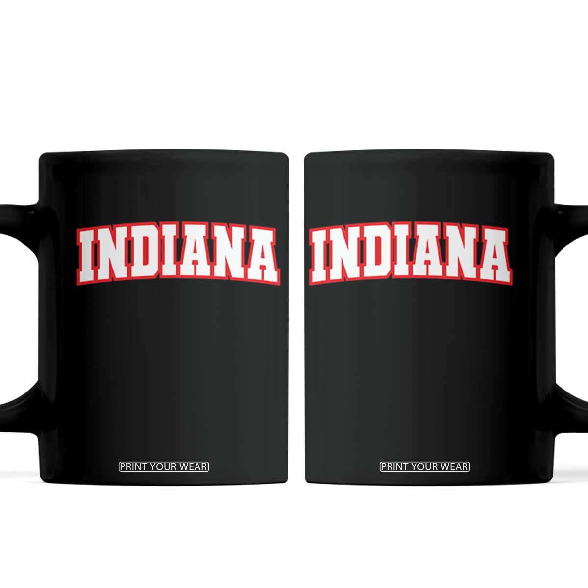 Indiana Fan Coffee Mug Vintage Athletic Sports Game Day TS10 Black Print Your Wear