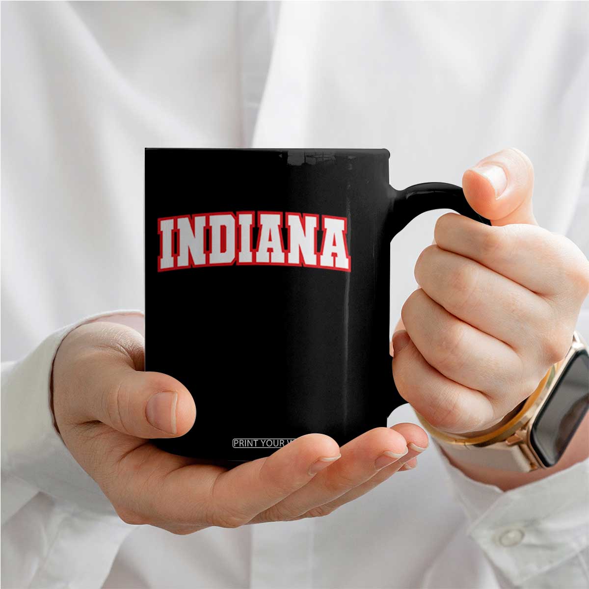 Indiana Fan Coffee Mug Vintage Athletic Sports Game Day TS10 Print Your Wear