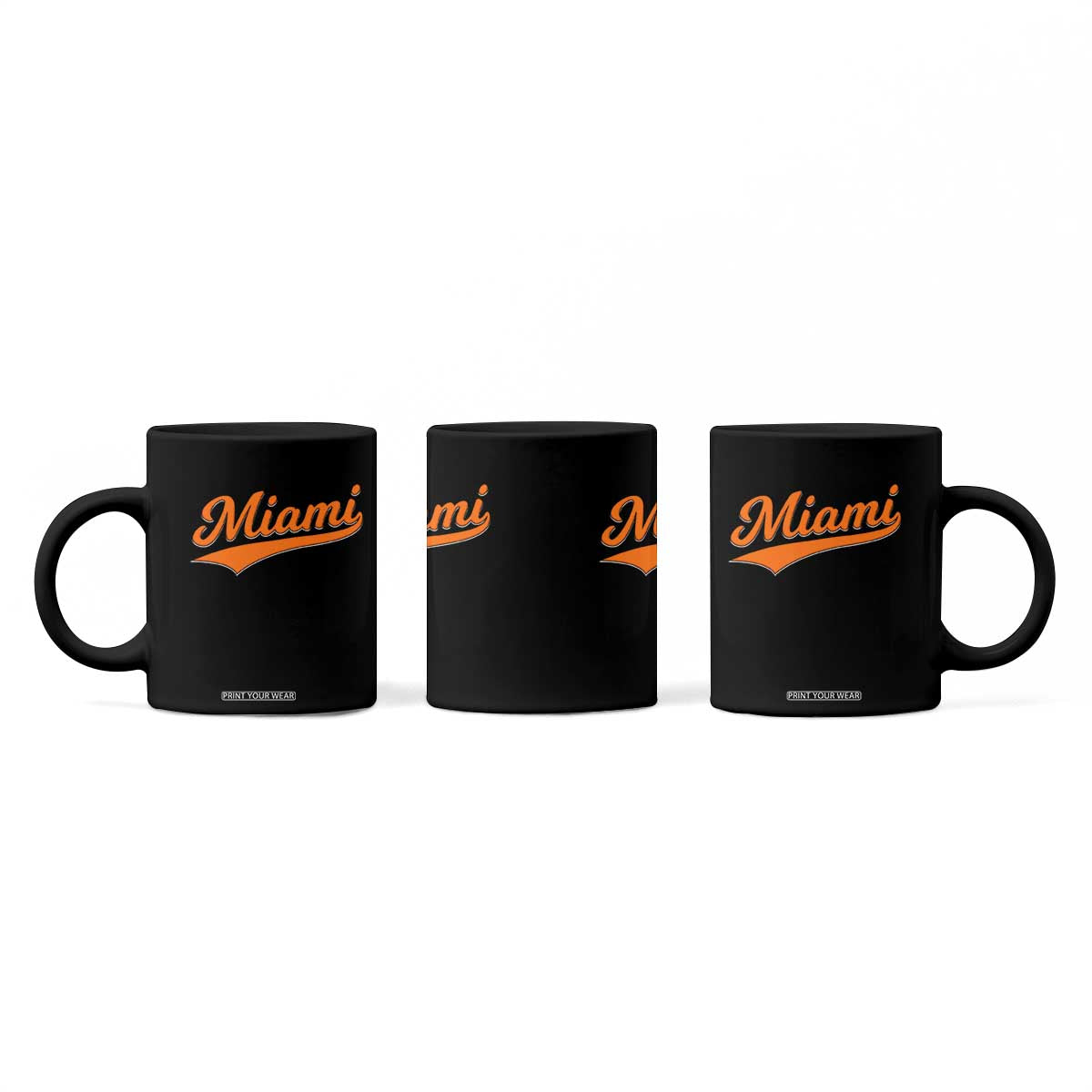 Vintage Miami Coffee Mug Florida FL Varsity Script Retro Vintage Athletic Sports TS10 Print Your Wear