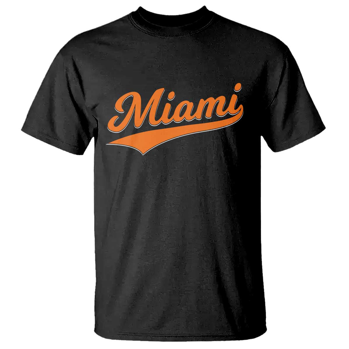 Vintage Miami T Shirt Florida FL Varsity Script Retro Vintage Athletic Sports TS10 Black Print Your Wear